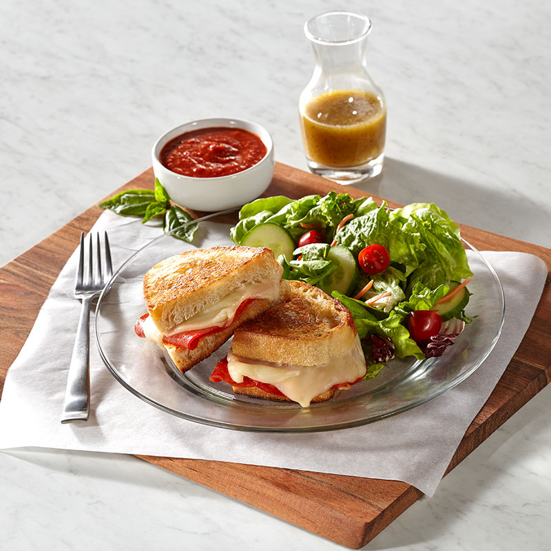 Air Fryer Pepperoni Pizza Sandwich